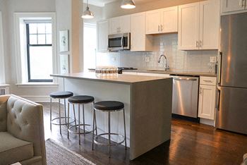Eat-in Kitchens at Park Fullerton by Reside Apartments, Chicago, 60614-2818